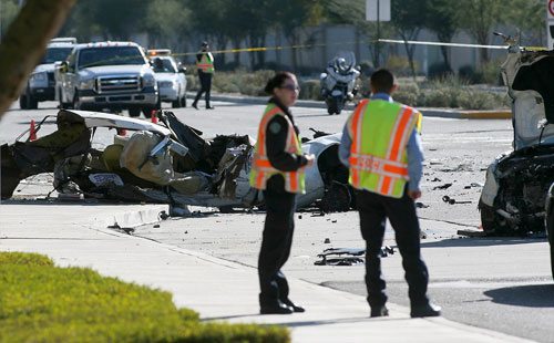Cal Holman Accident Looking South